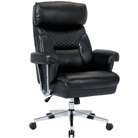ZUN High Back Executive Chair 300lbs-Ergonomic Leather Computer Desk Chair , Thick Bonded Leather W1411121412