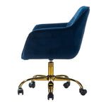 ZUN Somnus Task Chair With Tufted Back and Golden Base W1137P143386