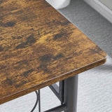 ZUN Kitchen Dining Room Table, Iron Wood Square Table for Kitchen Dining Room Furniture W2167131141