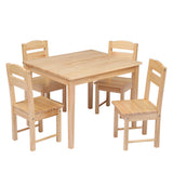 ZUN Children's Wooden Table And Chair Set Pine 67817123