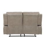 ZUN Luxurious Style Double Reclining Loveseat 1pc Brown Plush Comfortable Living Room Furniture B011P144391