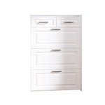 ZUN White color shoe cabinet with 3 doors 2 drawers,PVC door with shape ,large space for storage W1320104388