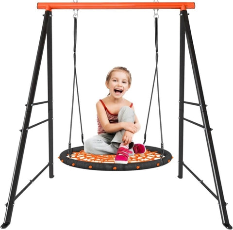ZUN Roll over image to zoom in Swing Stand Frame｜Swing Set Frame for Both Kids and Adults｜880 Lbs 45713092