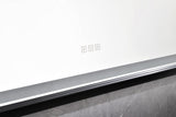 ZUN 84in. W x 48in. H Oversized Rectangular Black Framed LED Mirror Anti-Fog Dimmable Wall Mount W1272112588