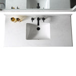 ZUN 48 in. W x 22 in. D x 35 in. H Transitional Freestanding Bath Vanity in White with Engineer Stone W2053122510