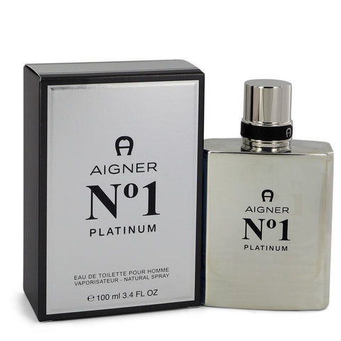 Aigner No. 1 Platinum by Etienne Aigner Eau De Toilette Spray 3.4 oz for Men FX-543606