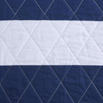 ZUN Cotton Cabana Stripe Reversible Quilt Set with Shark Reverse B035100439