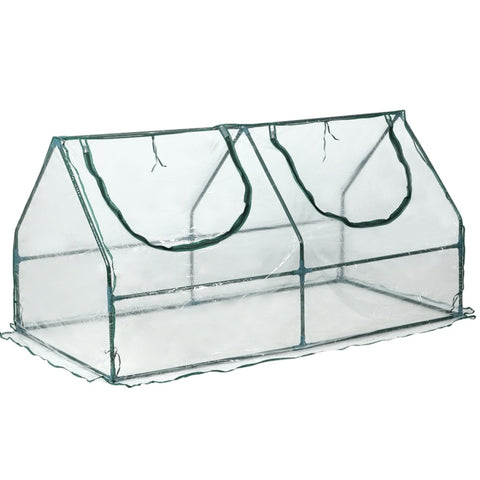 ZUN Round opening, large greenhouse- -transparent,Outoodor mini greenhouse helps to protect plants W2181P151972