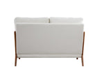 ZUN 49.01"Modern Teddy Fabric Loveseat,Wood Frame Sofa for Living Room W1036119997