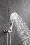 ZUN Black Shower System, Ceiling Rainfall Shower Faucet Sets Complete of High Pressure, Rain Shower Head D96205CP
