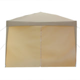 ZUN 3 x 3m Two Doors & Two Windows Practical Waterproof Right-Angle Folding Tent Khaki 82188292