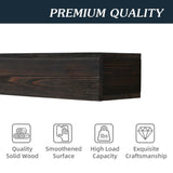 ZUN 72" Rustic Wood Fireplace Mantel,Wall-Mounted & Floating Shelf for Home Decor W1390138524