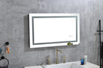 ZUN LED Bathroom Mirror32 "x 24 " with Front and Backlight, Large Dimmable Wall Mirrors with Anti-Fog, W928125301