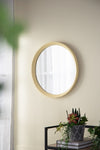 ZUN D20x1.5"Transitional Decor Style Mango Wood Wall Mirror Wall Decor with Frame of Solid Mango Wood W2078130545