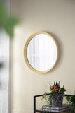 ZUN D20x1.5"Transitional Decor Style Mango Wood Wall Mirror Wall Decor with Frame of Solid Mango Wood W2078130545