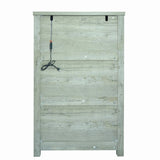 ZUN Bedroom wooden dresser, 6 drawers with LED light locker, living room side cabinet, suitable for W1705124220
