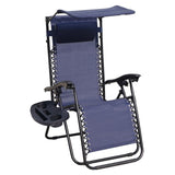 ZUN Lounge Chair Adjustable Recliner w/Pillow Outdoor Camp Chair for Poolside Backyard Beach, Support W1511114977