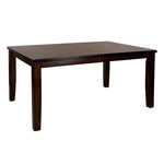 ZUN Cherry Finish Transitional 1pc Dining Table with Extension Leaf Mango veneer Wood Dining Furniture B01152851