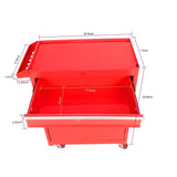 ZUN Detachable 5 Drawer Tool Chest with Bottom Cabinet and One Adjustable Shelf--Red W110265911