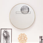 ZUN 20" Wall Circle Mirror Bathroom, Matte Gold Round Mirror Wall, 20 inch Hanging Round Mirror 51845864