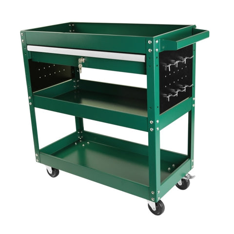 ZUN 3 Tier Rolling Tool Cart, Heavy Duty Utility Cart Tool Organizer with Storage Drawer, Industrial W1239132626