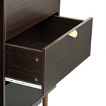 ZUN U_Style Featured Two-door Storage Cabinet with Three Drawers and Metal Handles , Suitable for WF308422AAD