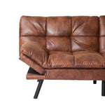 ZUN Convertible Memory Foam Futon Couch Bed, Modern Folding Sleeper Sofa-SF267PUCH W125352367