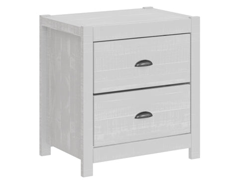 ZUN Solid Wood White Night Stand, Bedside Table, End Table, Desk with Drawers for Living Room, Bedroom B03768226