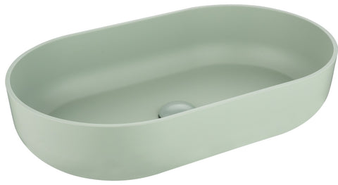 ZUN Modern Oval 24"x14" Above Bathroom Vessel Sink, Bathroom Sink for Lavatory Vanity Cabinet W127281985
