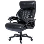 ZUN Big and Tall 400lbs Office Chair- Adjustable Lumbar Support Quiet Wheels Heavy Duty Metal Base, High W1411122588