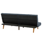 ZUN ADJUSTABLE SOFA in Black Faux Leather B089127412