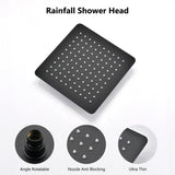 ZUN Shower Head, 10 Inch High Pressure Rainfall Shower Head/Handheld Shower Combo with 11 Inch Extension W121960165