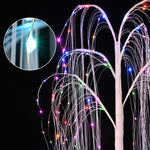 ZUN 216 LED 5FT Colorful Lighted Willow Tree, LED Tree with Remote, Willow Tree with Multicolored White 16645552