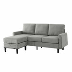 ZUN Upholstered Sectional Sofa Couch, L Shaped Couch With Storage Reversible Ottoman Bench 3 Seater for W1191126332