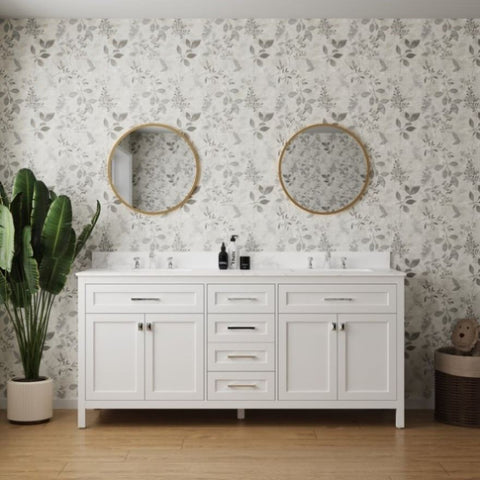 ZUN Vanity Sink Combo featuring a Marble Countertop, Bathroom Sink Cabinet, and Home Decor Bathroom W1573121482