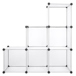 ZUN Cube Storage Organizer, 6 Cubes Shoe Rack, DIY Plastic Modular Closet Cabinet Storage Organizer 69797664