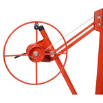 ZUN Drywall Panel hoist Drywall Lift Rolling Panel Hoist Jack Lifter 16ft Red Color W465137159