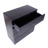 ZUN [FCH] Modern Simple 4-Drawer Dresser Black 78784751