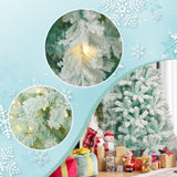 ZUN 6ft Artificial Christmas Tree with 300 LED Lights and 600 Bendable Branches,Christmas Tree Holiday PX307767AAM