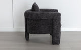 ZUN Modern Style Accent Chair Armchair for Living Room, Bedroom, Guest Room,Office,Rock Black WF315696AAK