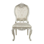 ZUN ACME Bently SIDE CHAIR Fabric & Champagne Finish DN01369