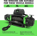 ZUN STEGODON Electric Winch 13500lb 12V Synthetic Rope Towing Truck Jeep Off-Road W121846224