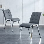 ZUN Grid armless high back dining chair, 2-piece set, office chair. Suitable for restaurants, living W1151107082