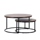 ZUN Nesting Round Coffee Table W223125112