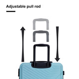 ZUN 3 Piece Luggage Sets ABS Lightweight Suitcase with Two Hooks, Spinner Wheels, TSA Lock, W28453578