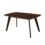 ZUN Walnut Finish Solid wood Mid-Century Modern Dining Table Only 1pc Table B01178719