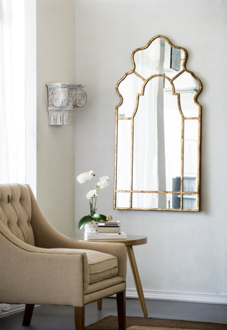 ZUN 54" x 28" Oversized Mirror with Gold Iron Frame, Home Wall Deor for Patio Backyard Entryway Living W2078124334