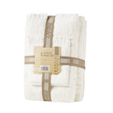 ZUN Cotton Dobby Slub 6 Piece Towel Set B03596684