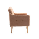 ZUN COOLMORE Accent Chair ,leisure single sofa with Rose Golden feet W39537935
