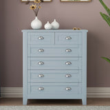 ZUN Drawer Dresser BAR CABINET side cabinet,buffet sideboard,buffet service counter, solid wood W679102749